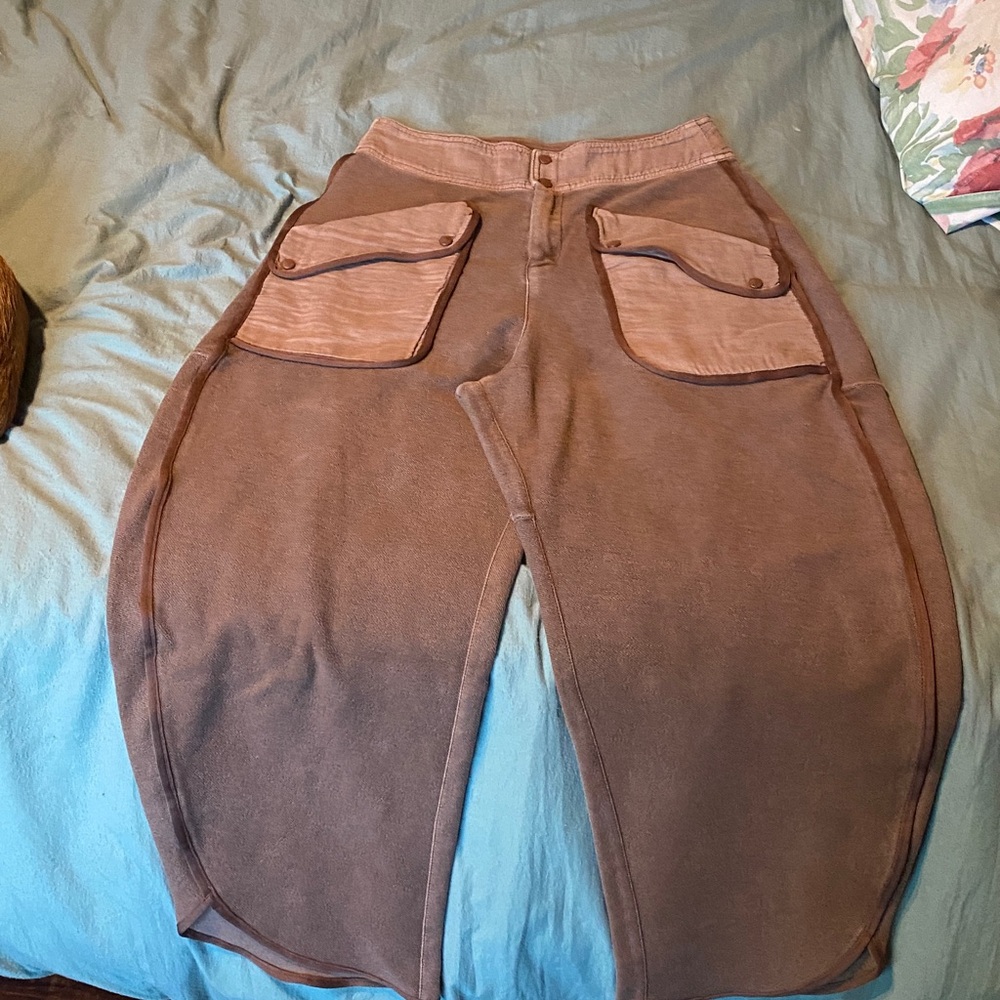FP Movement by Free People Brown Wide-Leg Utility Pants - Picture 4 of 6